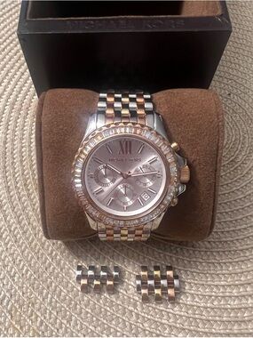 Michael Kors Everest Chronograph Glitz Watch (Model MK5876)
